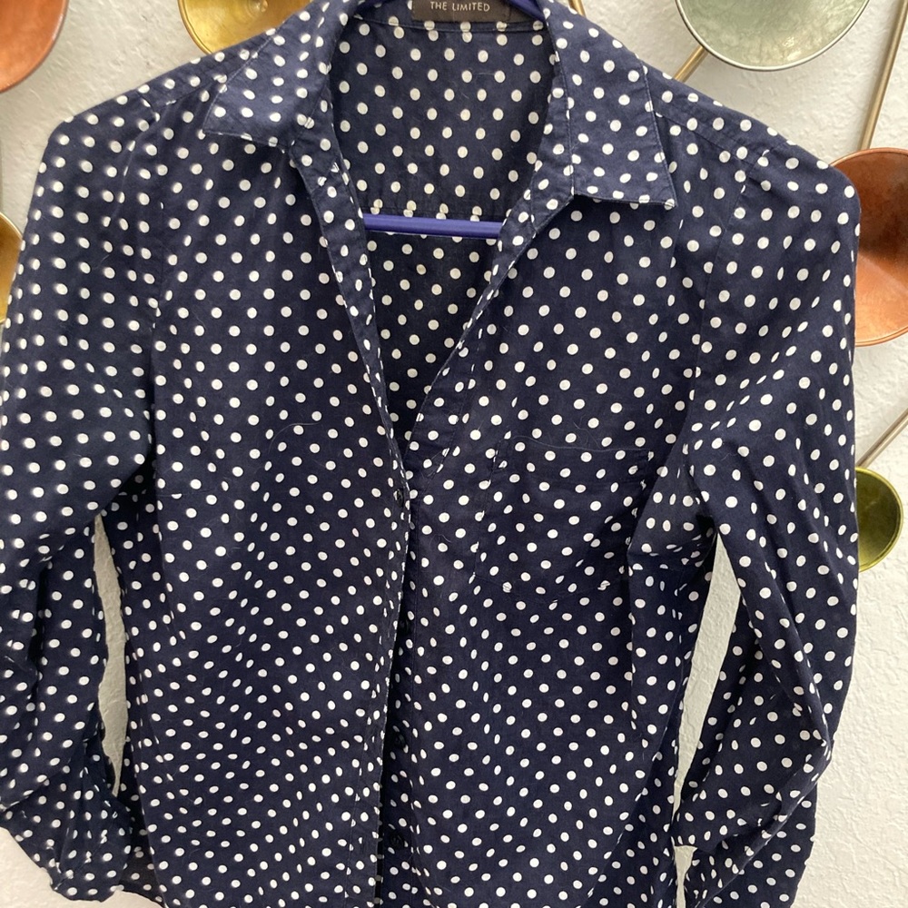 The Limited Button Down Polka Dot shirt, size S
